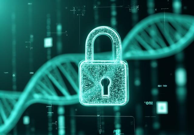 Secure digital health data encryption visualization